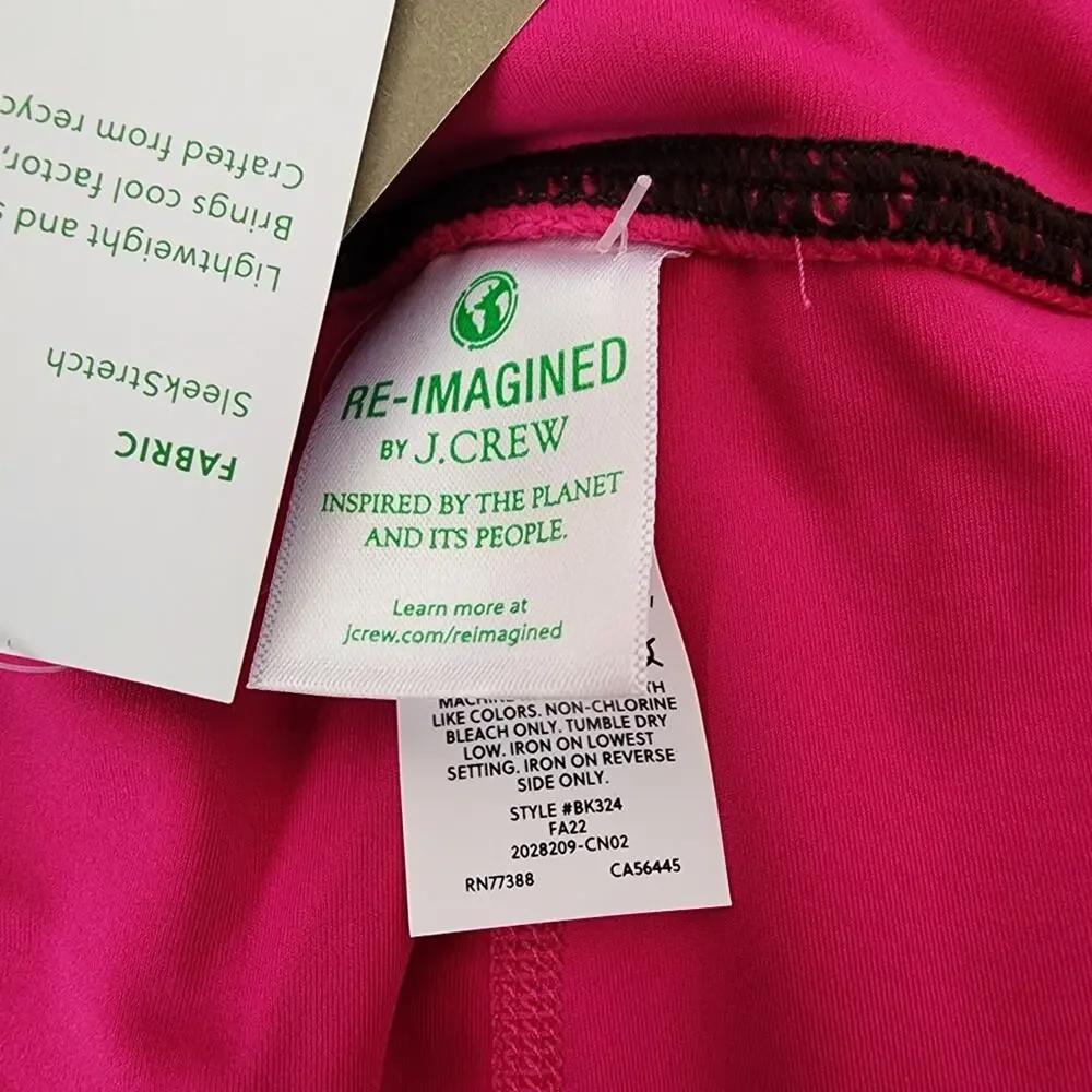 J. Crew SleekStretch High Rise Leggings Fuchsia Pink NWT Size XXL 25